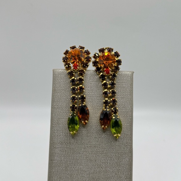 D&E Juliana Vibrant Autumn Glow Dangle Earrings - Picture 4 of 5
